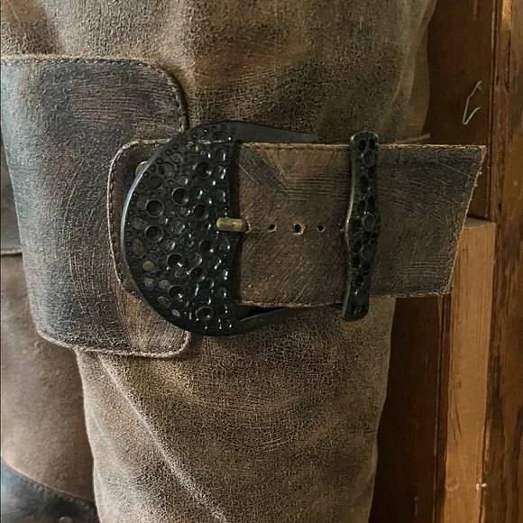 Two Lips Brown Steampunk Boots - Picture 5 of 9